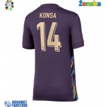 Engleska Ezri Konsa #14 Gostujuci Dres za Ženska EP 2024 Kratak Rukav